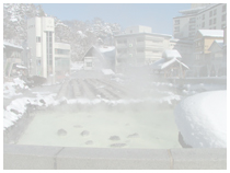 草津のシンボル　湯畑